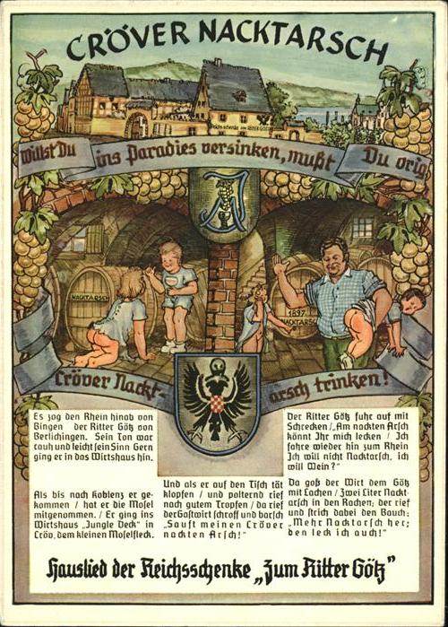 Wein Cröver Nacktarsch Hauslied Reichsschenk