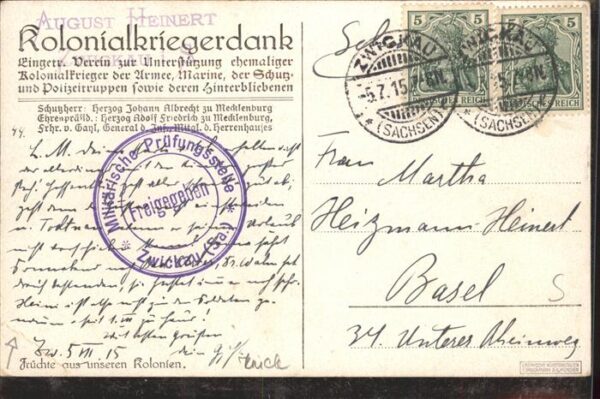 Obst Kolonialkriegerdank Künstlerkarte – Bild 2