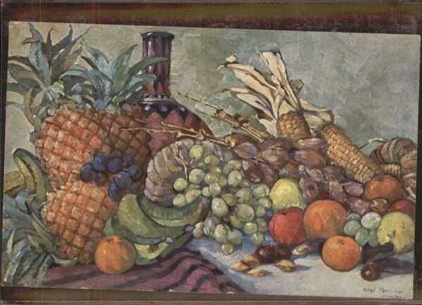 Obst Kolonialkriegerdank Künstlerkarte