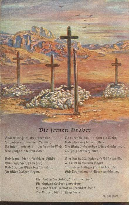 Tod Die fernen Gräber Rudolf Presber Koloni