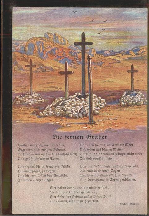 Tod Die fernen Gräber Gedicht Koloniankrieg