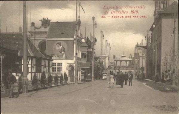 Exposition Universelle Bruxelles 1910 Avenue des Nations