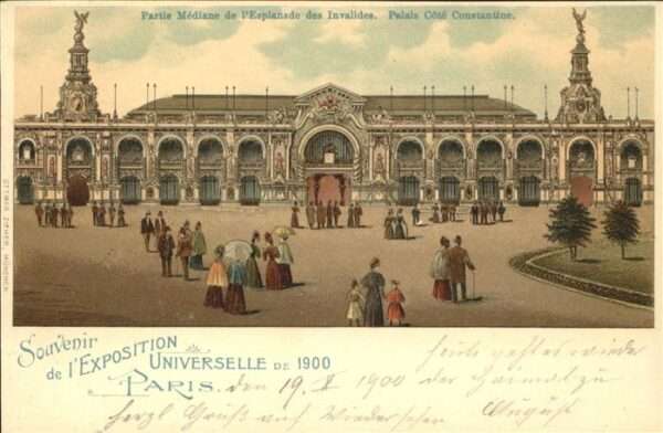 Exposition Universelle Paris 1900 Esplanade des Invalides Palais Cote Con