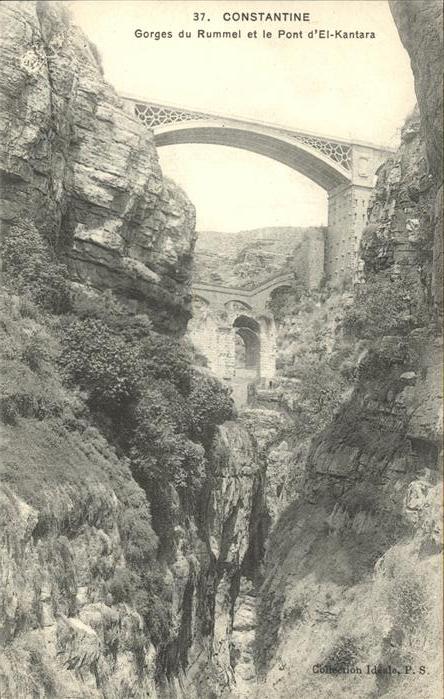 Constantine Algerien Gorges du Rummel et le Pont El_Kantara