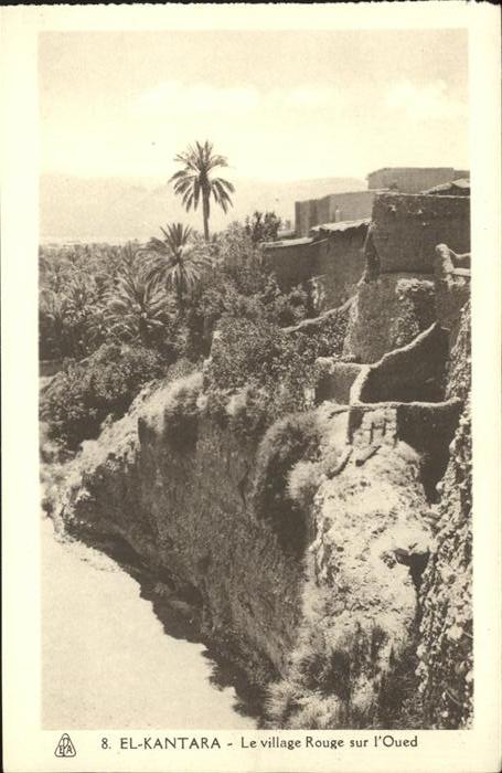 El Kantara Le village rouge sur l Oued