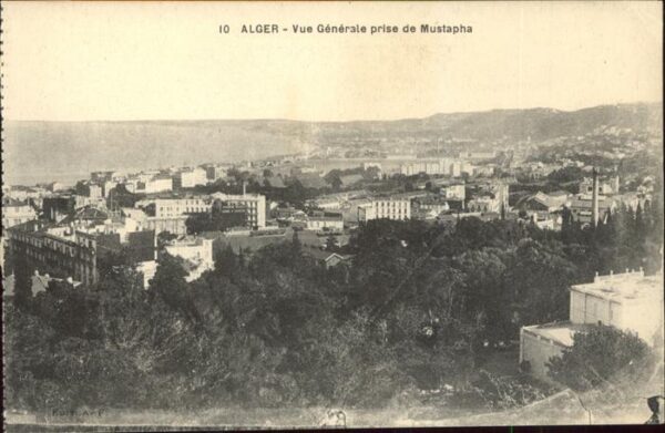 Alger Algerien Vue generale prise de Mustapha