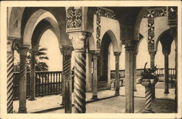 Alger Algerien Palais d Ete Cour Mauresque de la Douer