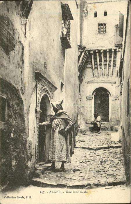 Alger Algerien Une Rue Arabe