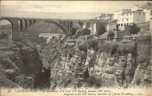 Constantine Algerien Le Ravin du Rhummel et le Pont de Sidi