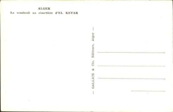 Alger Algerien Le vendredi au cimetiere d El Ketar – Bild 2