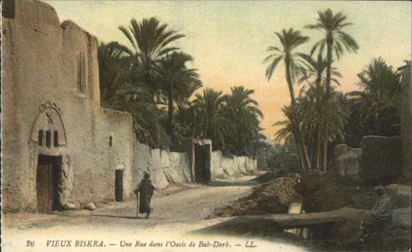 Biskra Une Rue dans l Oasis de Bab_Darb