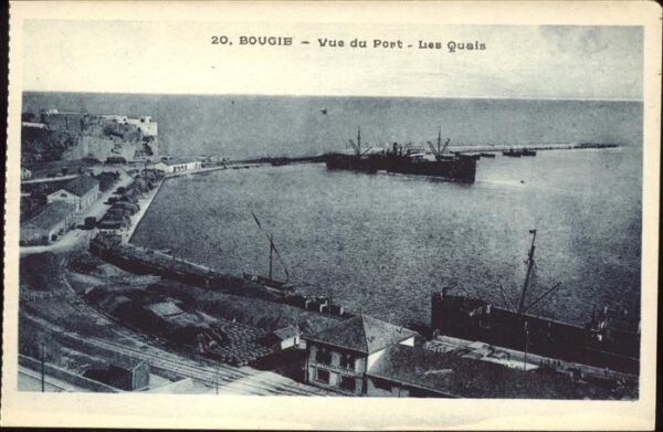 Bougie Bejaia Algeria Vue du Port Les Quais Boote