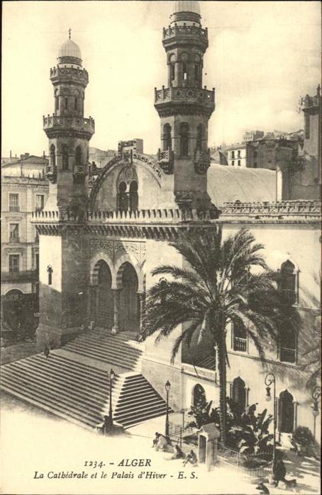 Alger Algerien La Cathedrale et le Palais d Hiver