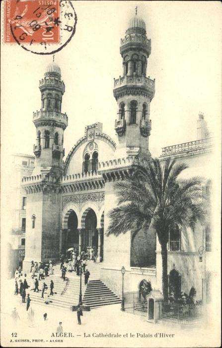 Alger Algerien La Cathedrale et le Palais d Hiver