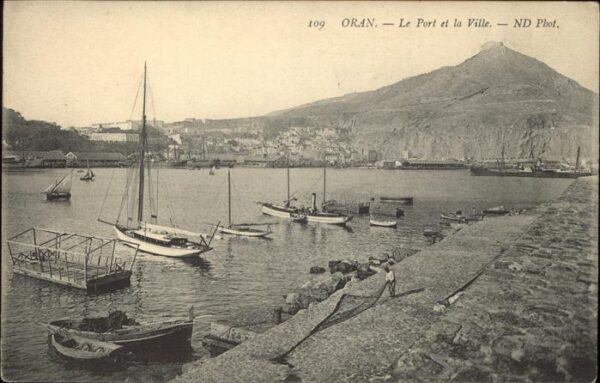 Oran Algerie Le Port et la Ville Boote
