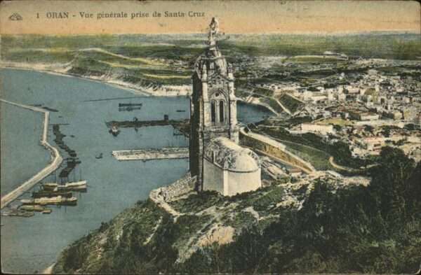 Oran Algerie Vue generale prise de Santa Cruz Hafen