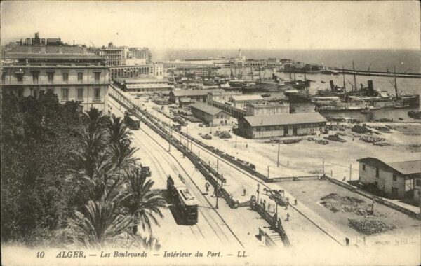 Alger Algerien Les Boulevards Interieur du Port Hafen