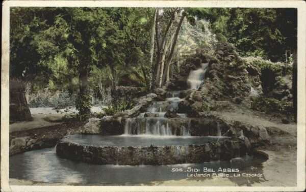 Sidi-Bel-Abbes Le Jardin Public La Cascade Wasserfall