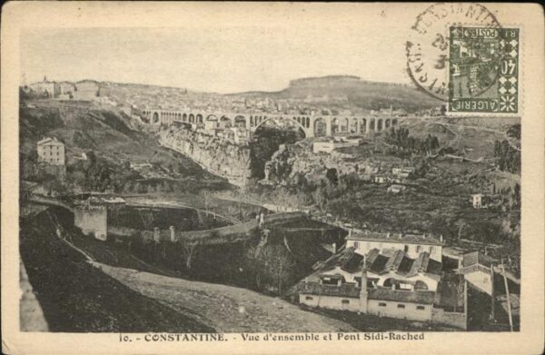 Constantine Algerien Vue d ensemble et le Pont de Sidi Rache