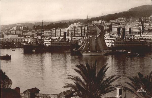 Alger Algerien Les Courriers et la ville Segelschiff
