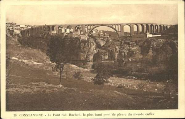Constantine Algerien Le Pont de Sidi Rached Höchste Steinern