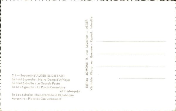 Alger Algerien Notre Dame d Afrique La Grande Poste Le – Bild 2