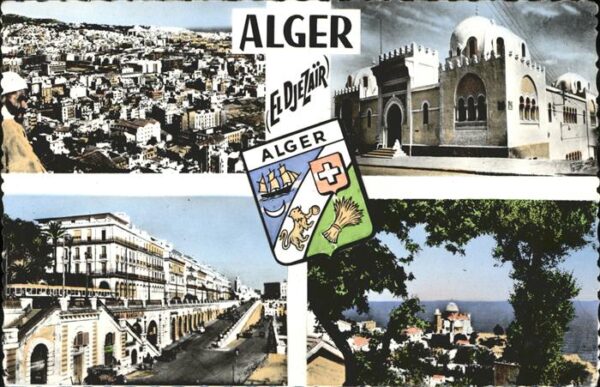 Alger Algerien Vue generale prise du Boulevard Bru La