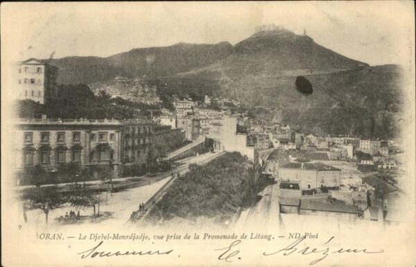 Oran Algerie Le Djebel_Monrdjadjo Vue de la Promenad