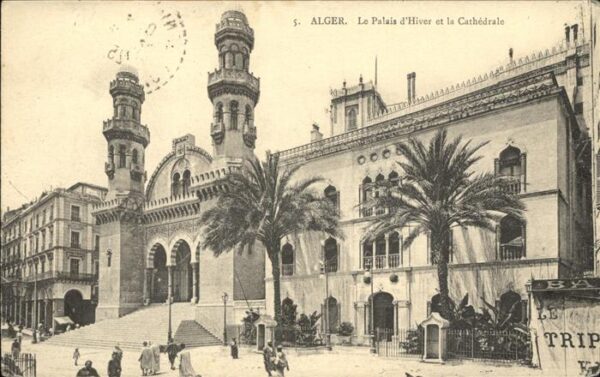 Alger Algerien Le Palais d Hiver et la Cathedrale