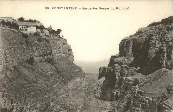 Constantine Algerien Sortie des Gorges du Rhummel Schlucht