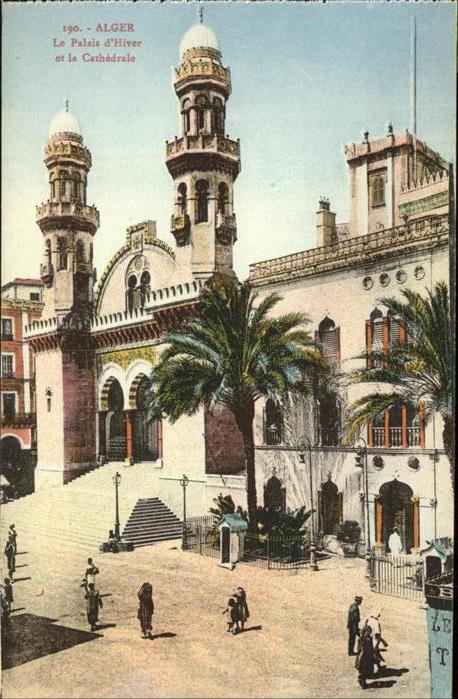 Alger Algerien Le Palais d Hiver et la Cathedrale