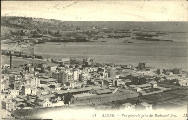 Alger Algerien Vue generale prise du Boulevard Bru