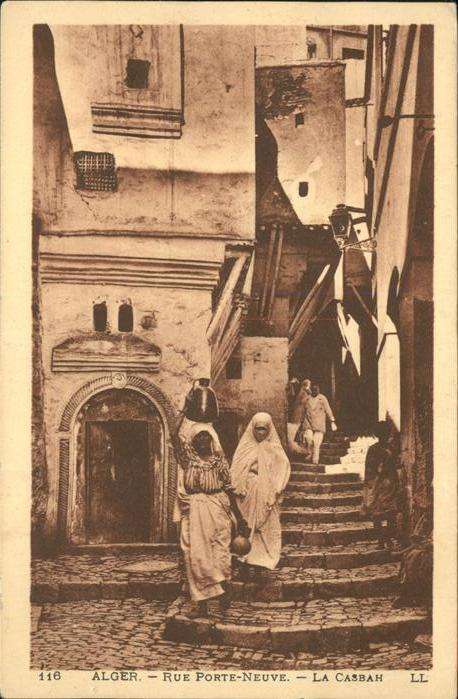Alger Algerien Rue Porte_Neuve La Casbah