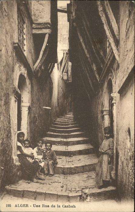 Alger Algerien Une Rue de la Casbah