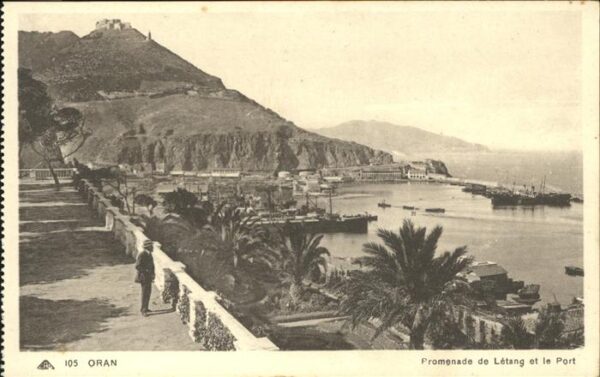 Oran Algerie Promenade de Letang et le Port Hafen Sc