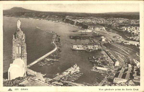Oran Algerie Vue generale prise de Santa Cruz Hafen