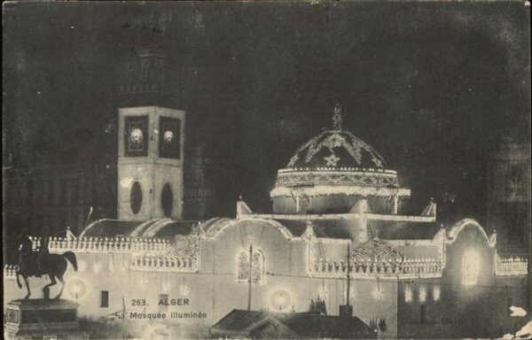 Alger Algerien Mosquee illuminee