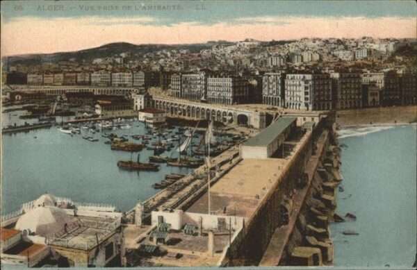 Alger Algerien Vue prise de l Amiraute Hafen Boote