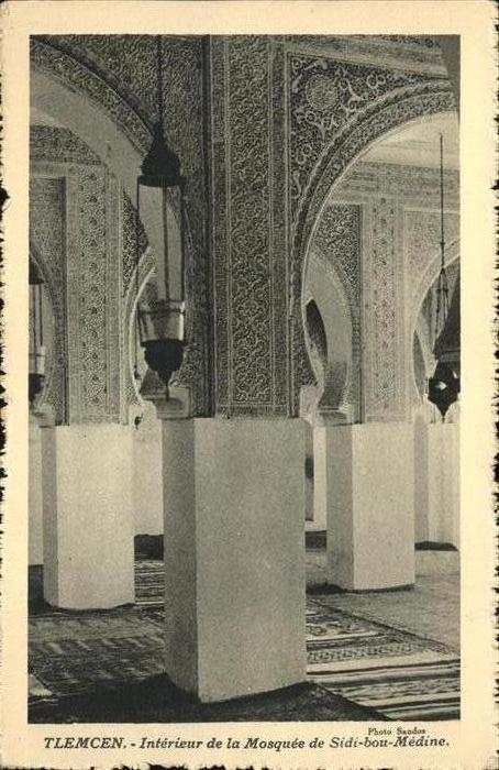 Tlemcen Interieur de la Mosquee de Sidi Bou Med