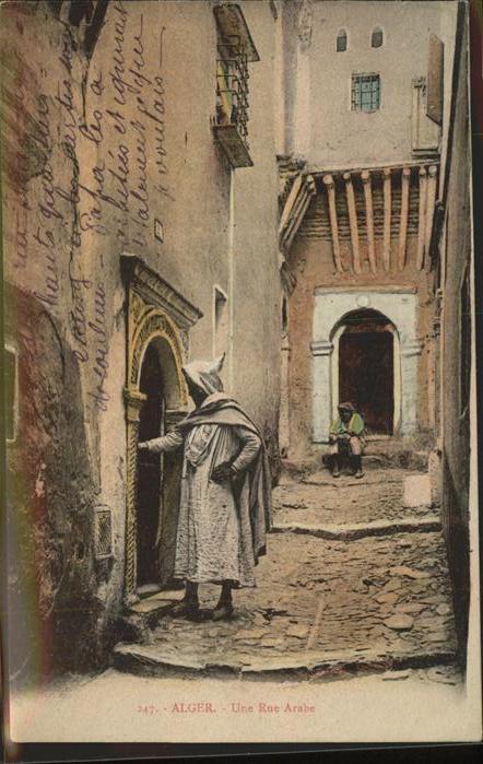 Alger Algerien Une rue arabe