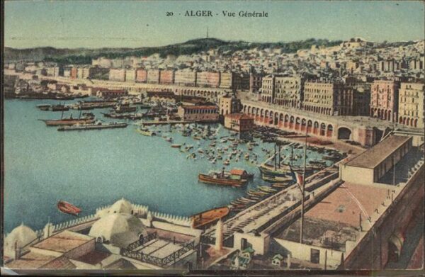 Alger Algerien Vue generale Hafen Schiffe