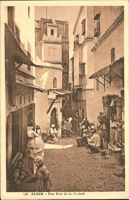 Alger Algerien Une Rue de la Casbah