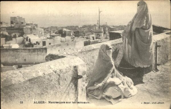 Alger Algerien Mauresques sur les terrasses