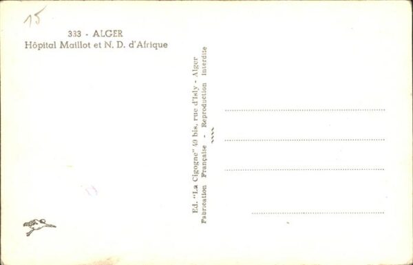 Alger Algerien Hopital Maillot et Notre Dame d Afrique – Bild 2
