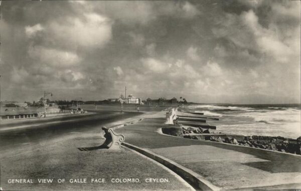 Colombo Ceylon Sri Lanka General View of Galle Face