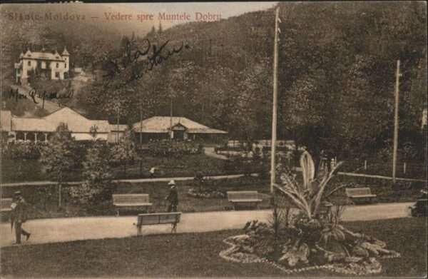 Slanic Moldova Vedere spre Muntele Dobru