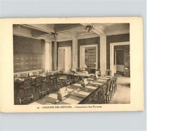 Paris Chambre des Deputes Commission des Fina