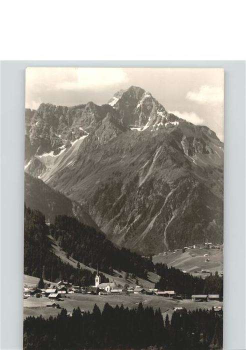 Riezlern Kleinwalsertal Vorarlberg Panorama mit Widderstein Allgäuer Alpen
