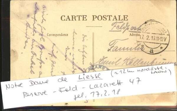 Liesse-Notre-Dame Notre Dame Eglise et Seminaire Feldpost – Bild 2