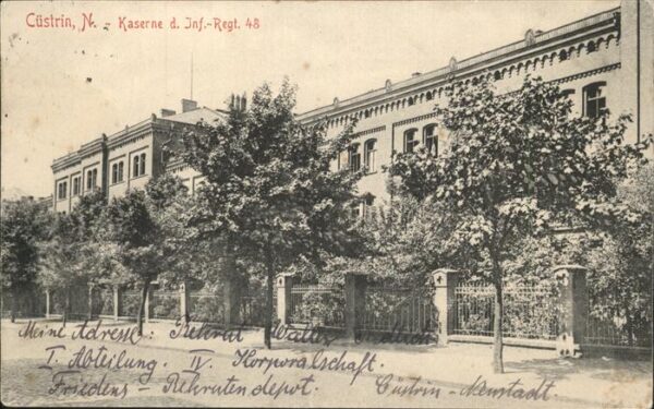Cuestrin Ostbrandenburg Kaserne d. Inf._Regt. 48 Cüstrin_Neusta
